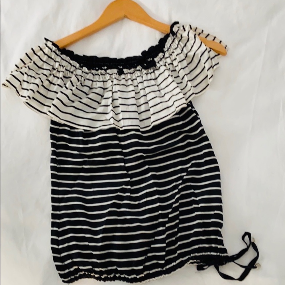 NEW Black/White Silk Sleeveless